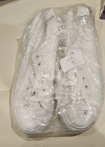White canvas plimsoles size - white,