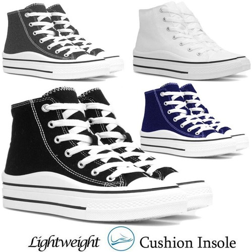 Ladies top canvas shoes - ladies, hi