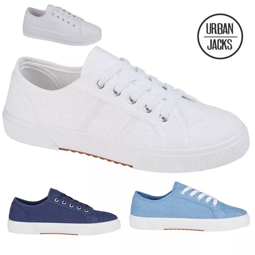Ladies womens canvas shoes - canvas,