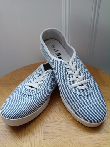 Lilley blue white - , stripe