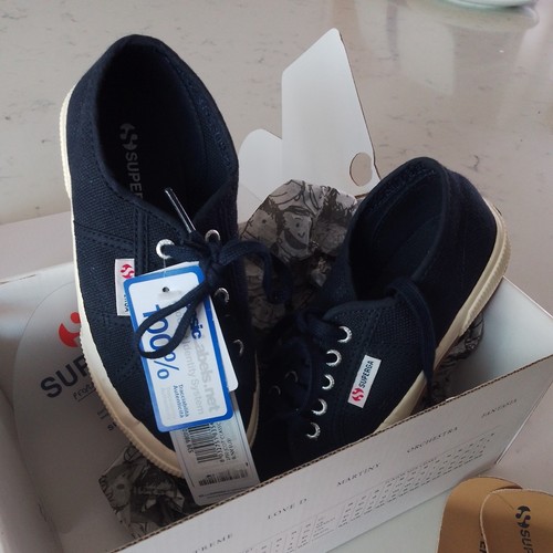 New unisex kids superga green - new,
