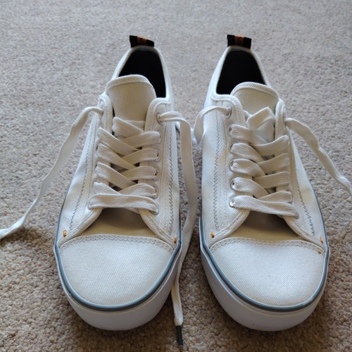 White stuff men plimsolls - white,