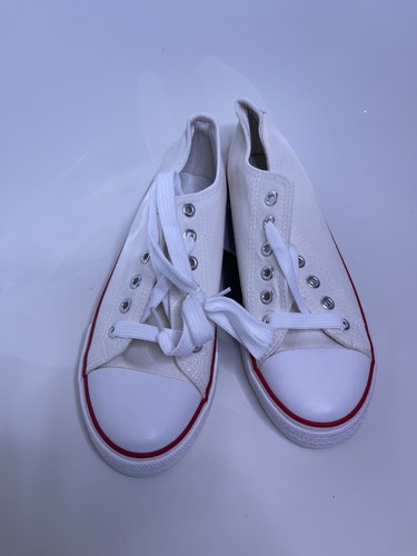 Ladies cream canvas plimsoles - canvas,