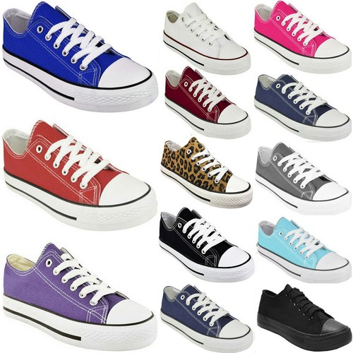 Ladies fabric canvas shoes - ladies,