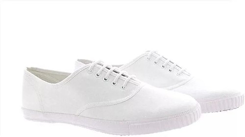 Adult white canvas pumps - white,